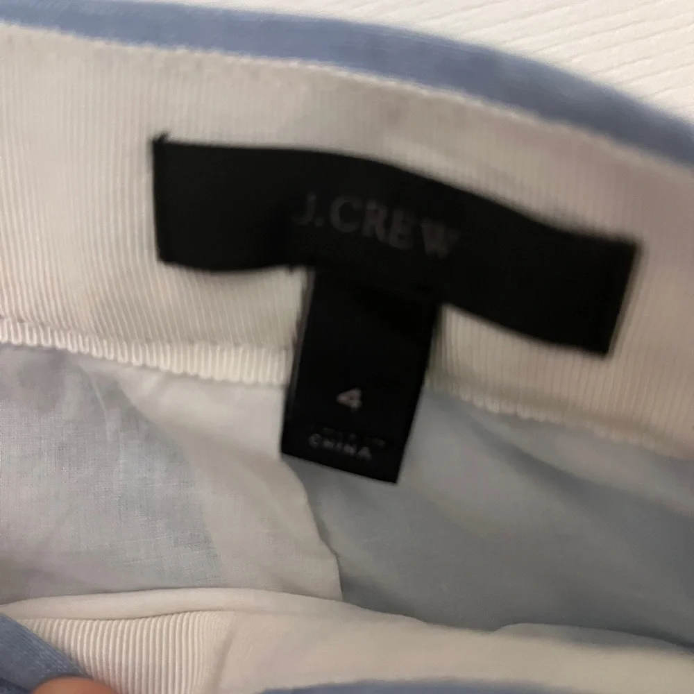J. Crew Pleated Palm Tree Print Linen Skirt